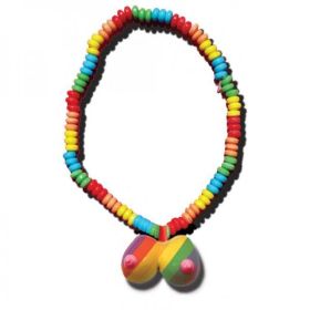 Rainbow Boobie Candy Necklace